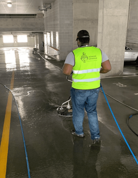 Parking Garage Pressure Washing